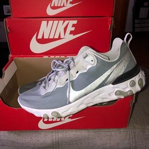 Nike React Element 55 Metallic Silver